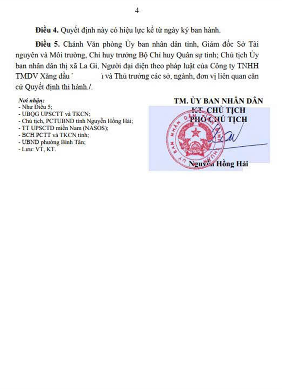 Cửa hàng xăng dầu - DT 1.867 m2 - CS 60 m3/xăng, dầu