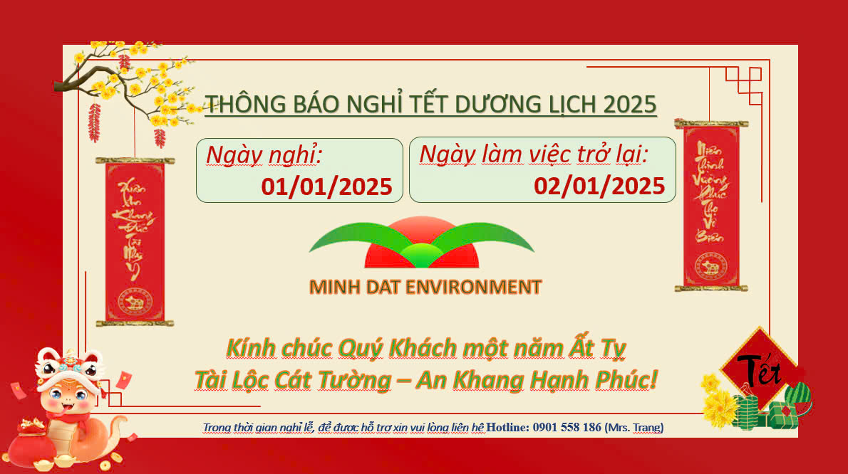 THÔNG BÁO LỊCH NGHỈ TẾT DƯƠNG LỊCH 2025